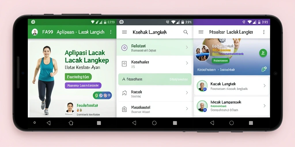 Antarmuka pengguna aplikasi FA99 yang sederhana dan informatif.