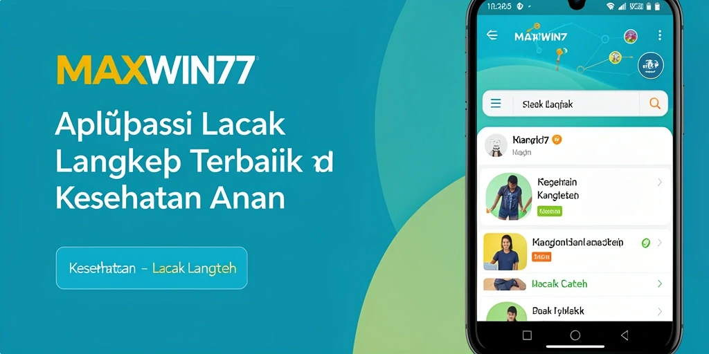 Antarmuka pengguna MAXWIN77 yang menarik dan fungsional untuk Lacak Langkah.