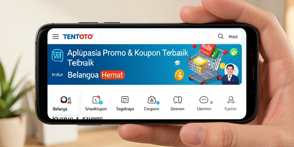 Antarmuka TENTOTO yang sederhana dan mudah digunakan untuk mencari kupon.