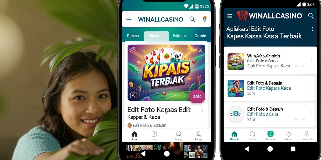 Tampilan antarmuka utama WINALLCASINO untuk edit foto kertas kaca.