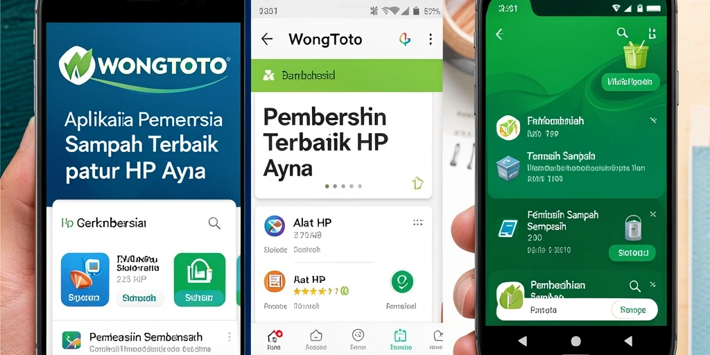 Antarmuka WONGTOTO yang intuitif untuk Pembersih Sampah.